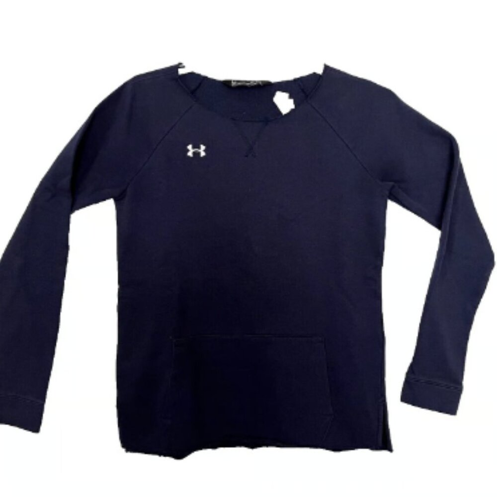 Under Armour Men’s Lightweight Sweatshirt Medium Navy Blue Long Sleeve Pullover